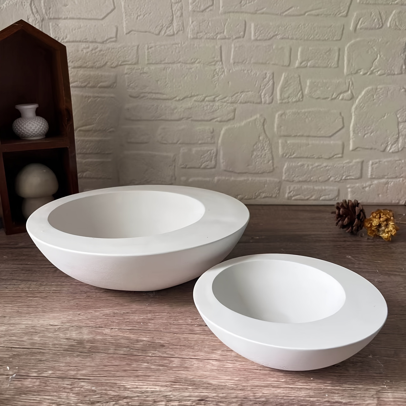 Coaster Mold Round - 1 قطعة قالب سيليكون دائري غير