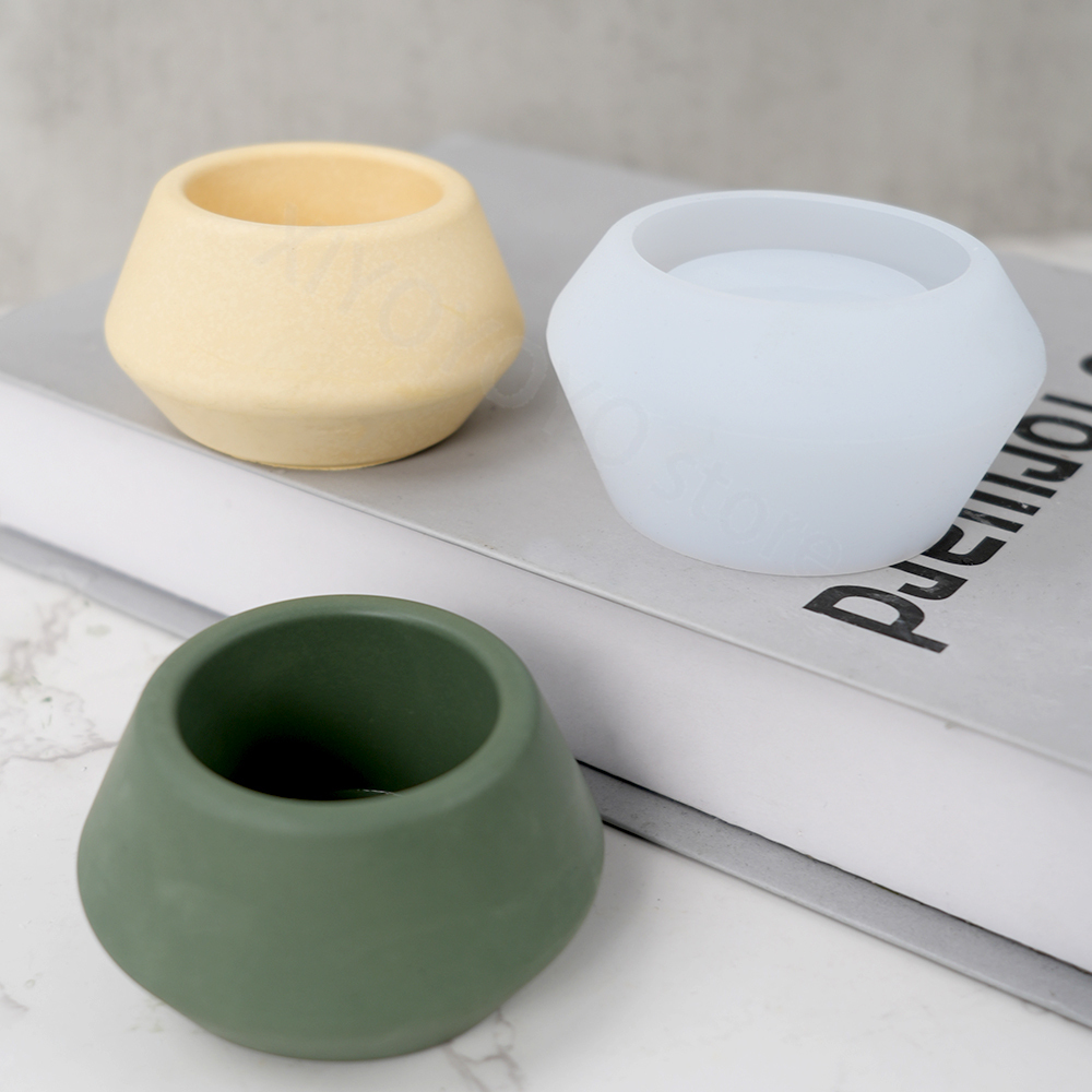 Coaster Mold Round - صندوق تخزين وعاء مستدير لديكور المنزل