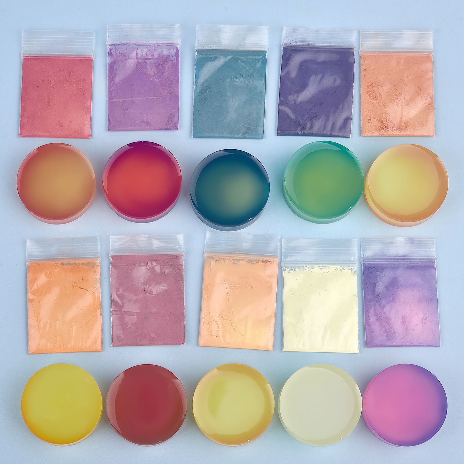 10 ألوان درجة الحرارة تغيير لو - مراجعة Resin Pigment Set وسعره