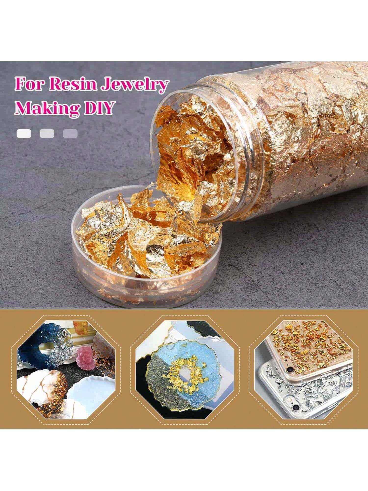 رقائق ذهبية، أوراق ذهبية لتزيي - مراجعة Gold Foil Flakes وسعره