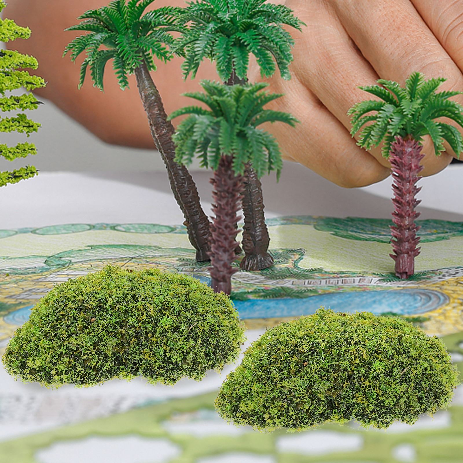 12 قطعة من حجر الطحلب الاصطناع - مراجعة Terrarium Moss Art وسعره
