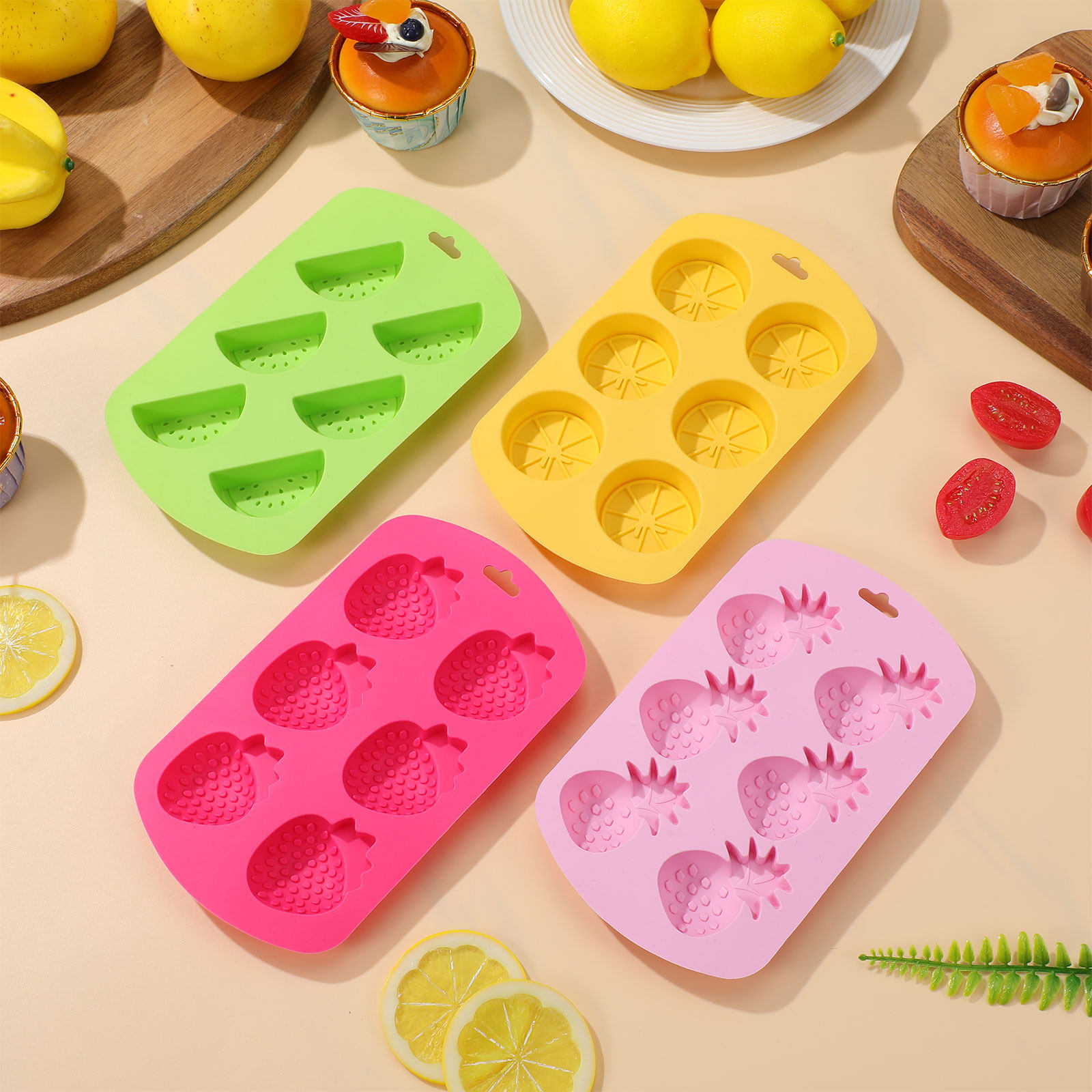 4 قطع من قوالب السيليكون لصنع  - مراجعة Silicone Mold Tray وسعره