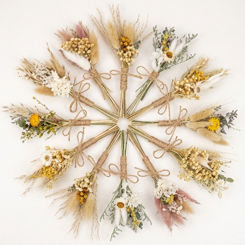 باقة زهور مجففة صغيرة طبيعية م - مراجعة Dried Flower Bulk وسعره